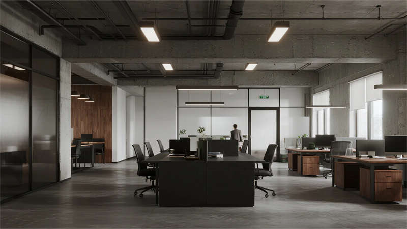 裸露結(jié)構(gòu)，復(fù)古質(zhì)感——合肥工業(yè)風(fēng)辦公室設(shè)計(jì)