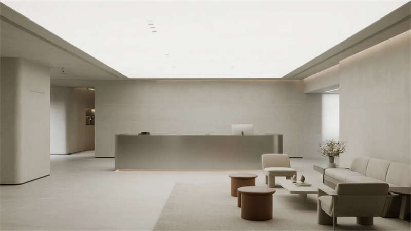 合肥辦公室展廳設(shè)計(jì)，科技與自然交融的極簡(jiǎn)美學(xué)