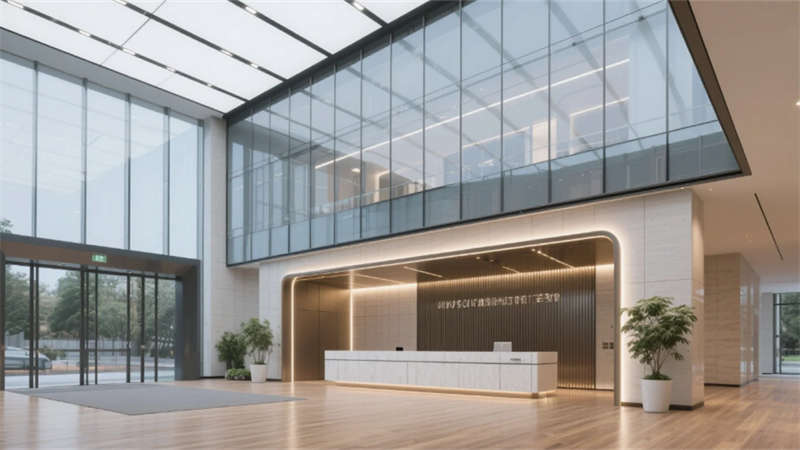 現(xiàn)代簡(jiǎn)約高效空間，合肥8000平辦公樓裝修設(shè)計(jì)效果圖