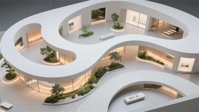 自然交互，智慧共生——合肥寵物用品廠(chǎng)產(chǎn)品展廳裝修設(shè)計(jì)效果圖