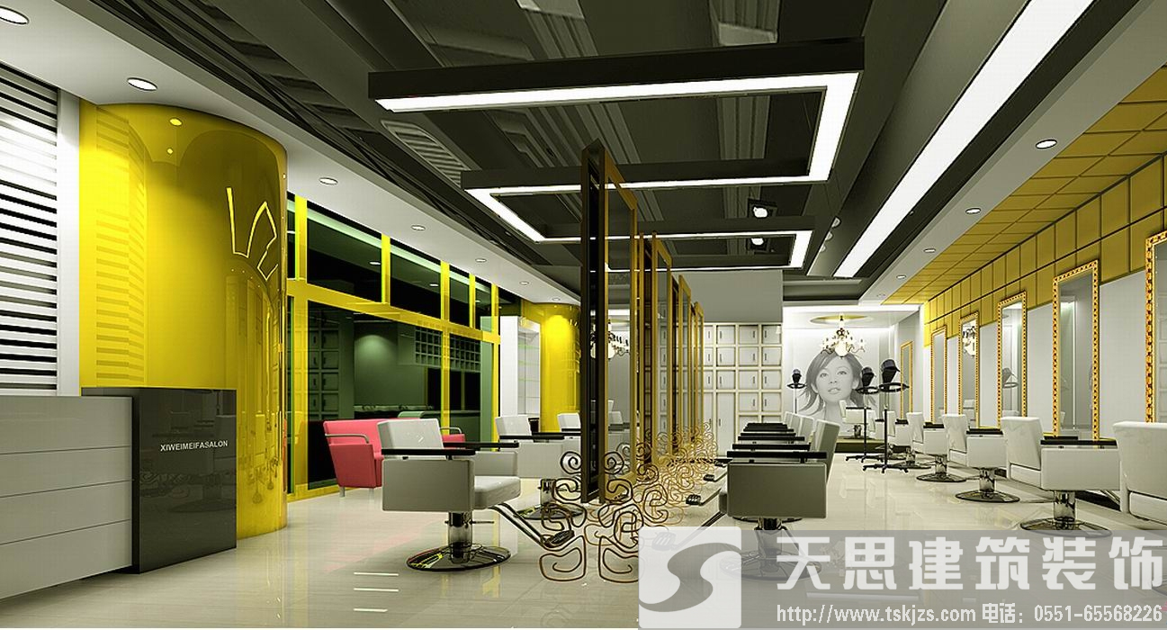 時(shí)尚理發(fā)店裝修設(shè)計(jì)客滿為患不是夢(mèng)