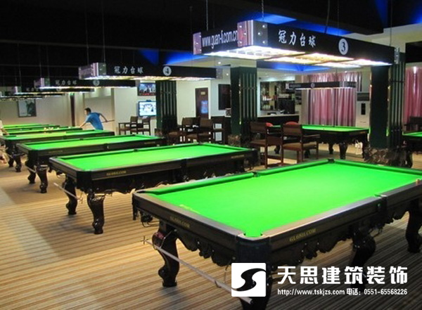 臺(tái)球俱樂(lè)部裝修娛樂(lè)消遣最佳空間