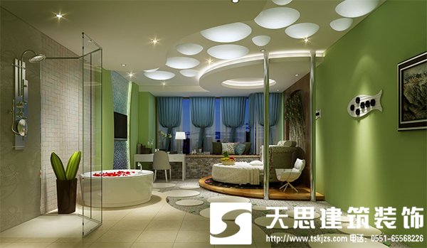 色彩選擇綻放酒店裝修文化特色