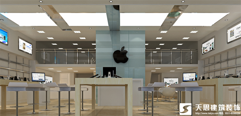 合肥蘋果專賣店設計裝修風格，專賣店裝修，專賣店設計